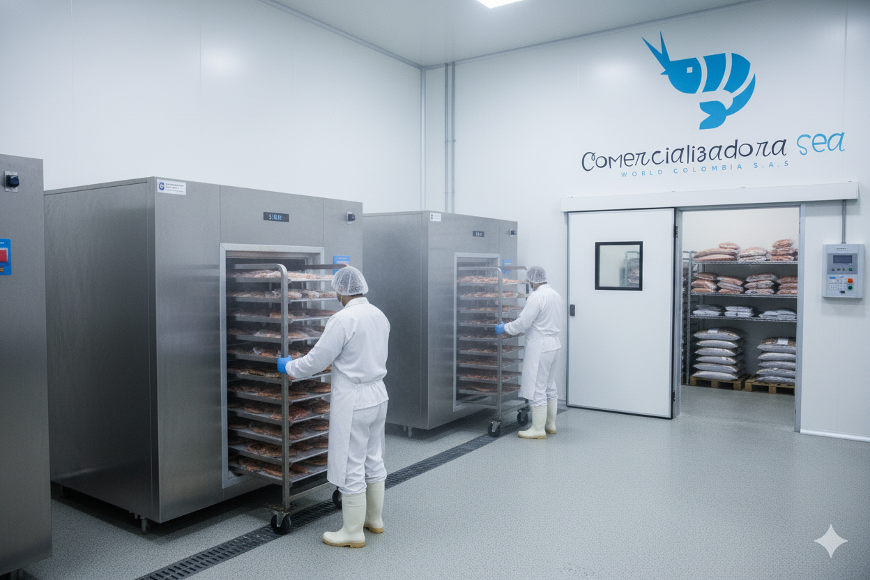 Planta de procesamiento de mariscos - Área de procesamiento