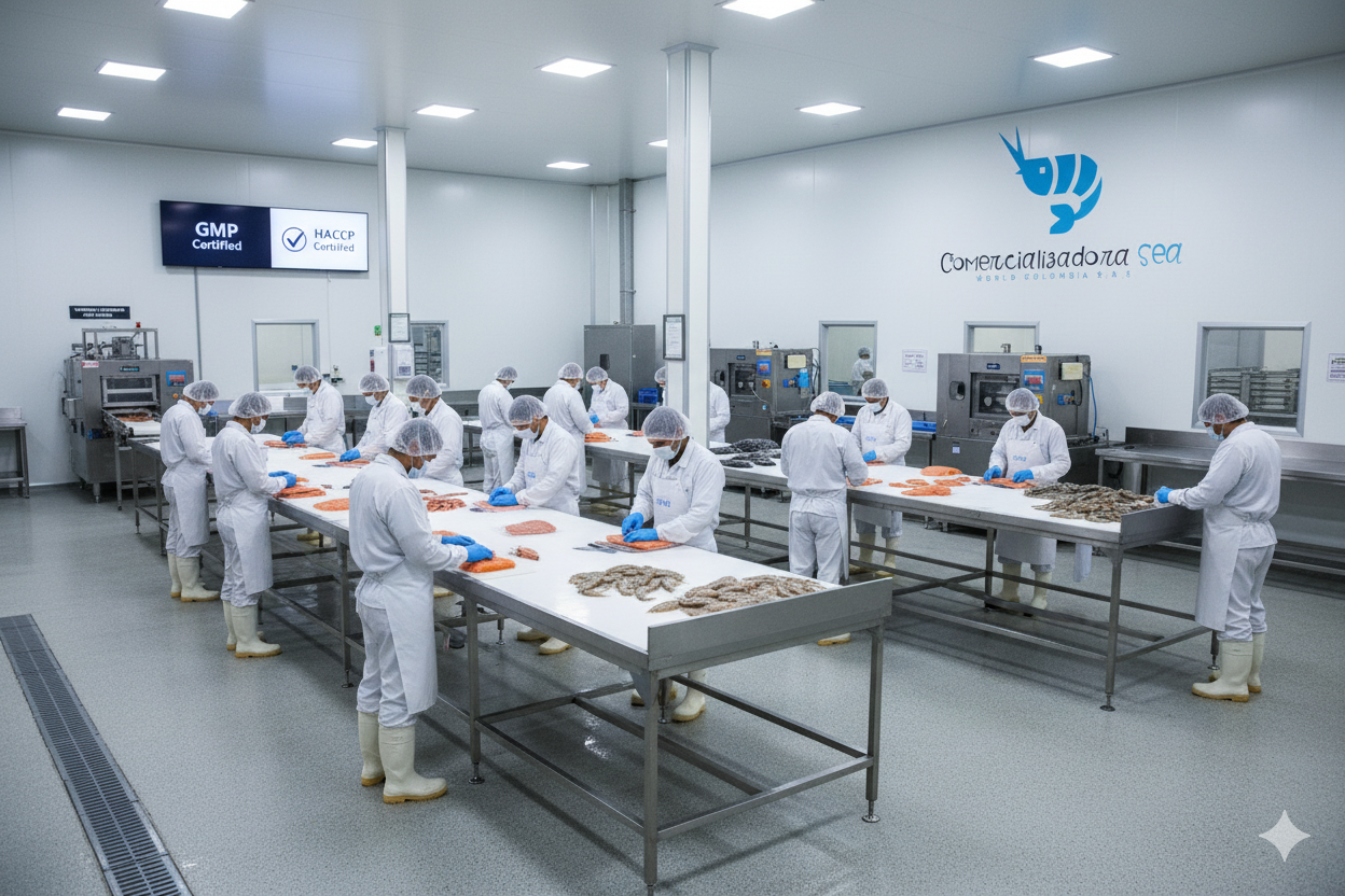 Planta de procesamiento de productos marinos - Comercializadora Sea World Colombia